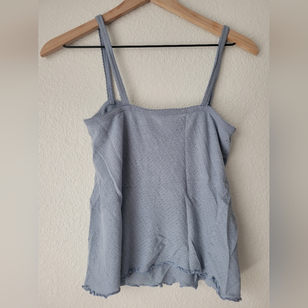 Doen Blue Ribbed Camisole Tank - Picture 5 of 9